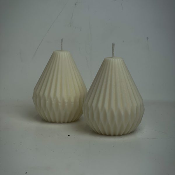 Origami teardrop candle