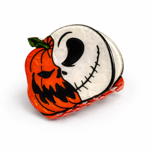 Scary pumpkin claw clip