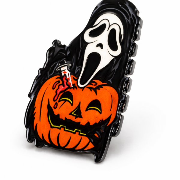 Scream pumpkin claw clip