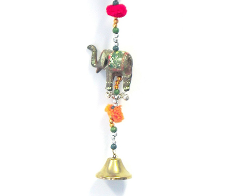 String of 5 Resin Elephants