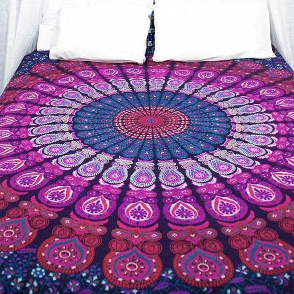Deep Blue Purple Tapestry / Throw (Double)