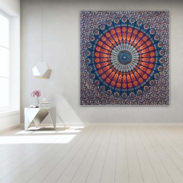 Peacock Zen Tapestry / Throw (Double)