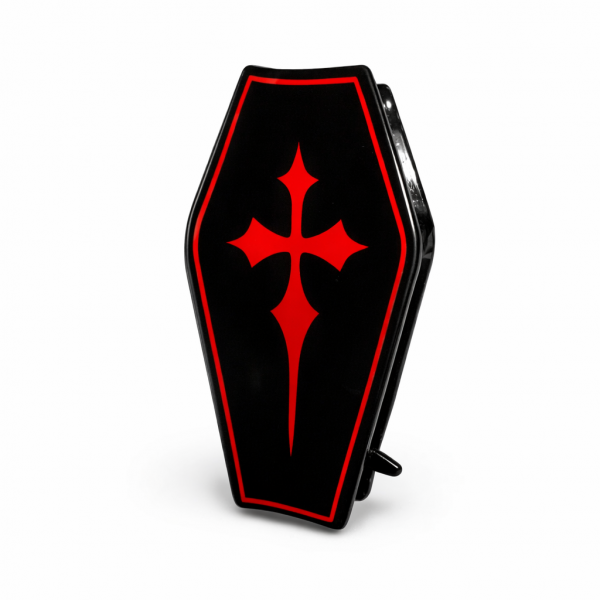 Gothic cross coffin claw clip