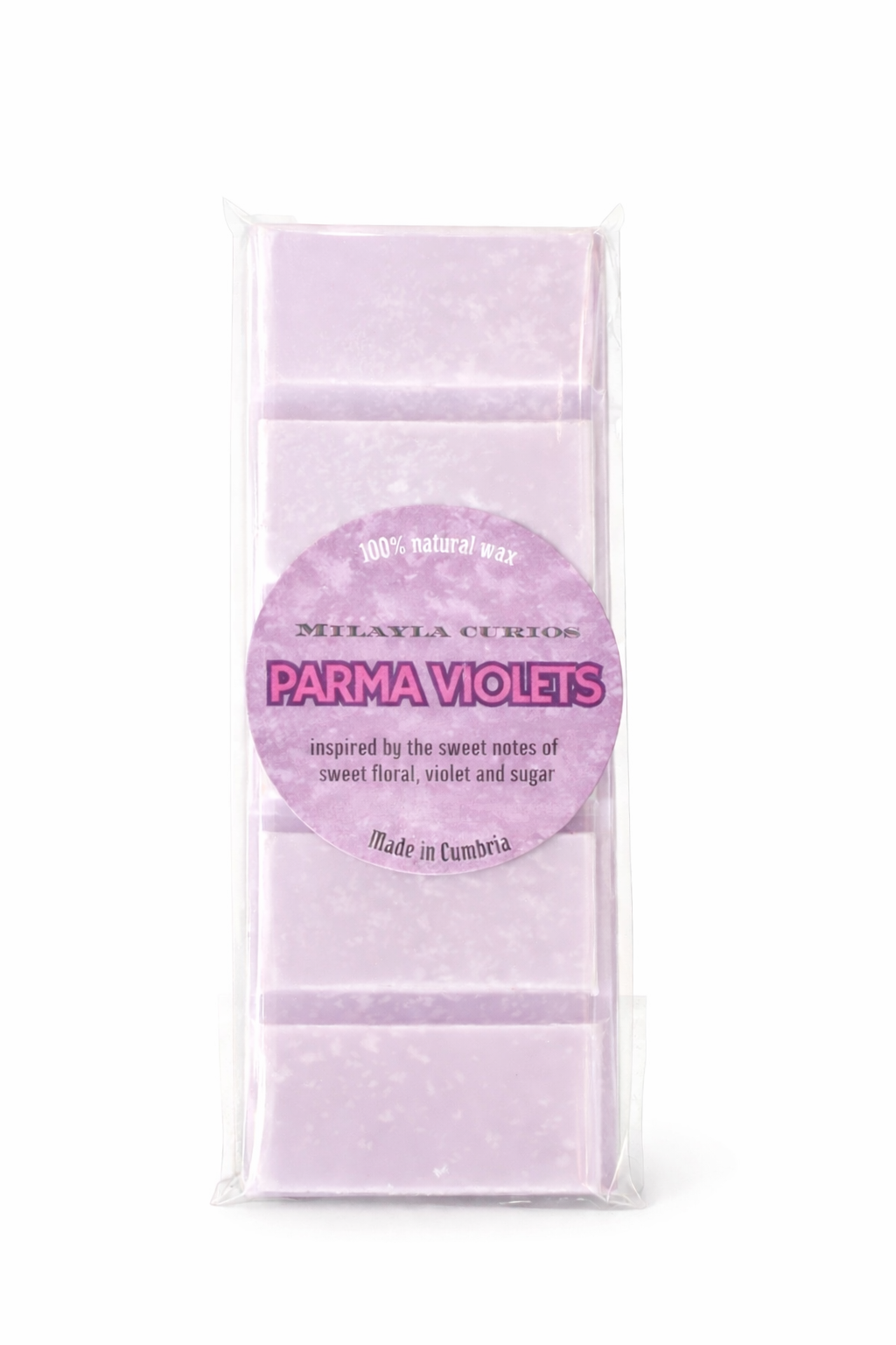 Parma Violet wax melt snap bar