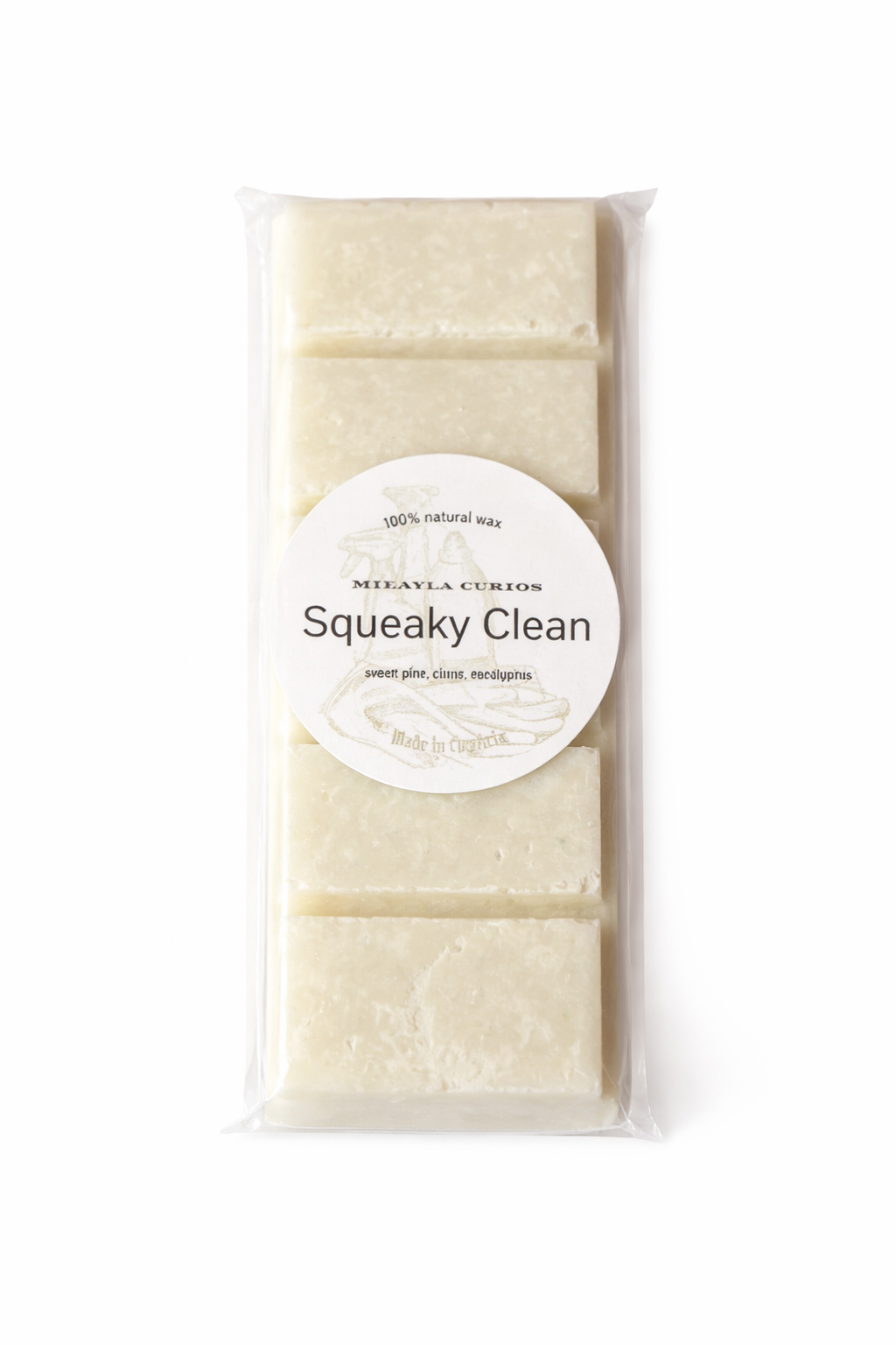 Squeaky Clean wax melt snap bar