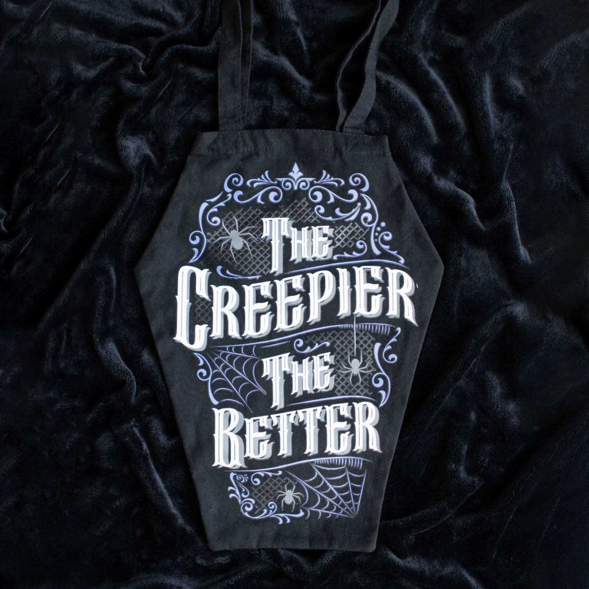 The Creepier the Better Coffin Shaped Tote Bag - Image 2