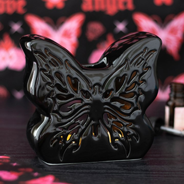 Black Cut-out Butterfly Oil & Wax Burner
