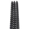 SET OF 3 DARK ROMANCE TWIST TAPER CANDLES